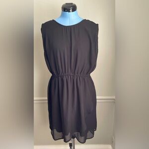 FASHION To Figure Black Cut Out Back Sleeveless Chiffon Midi Dress Plus Size 3X